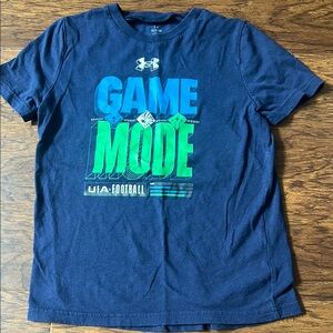 Under Armour Navy and Green Graphic Tee boys YS